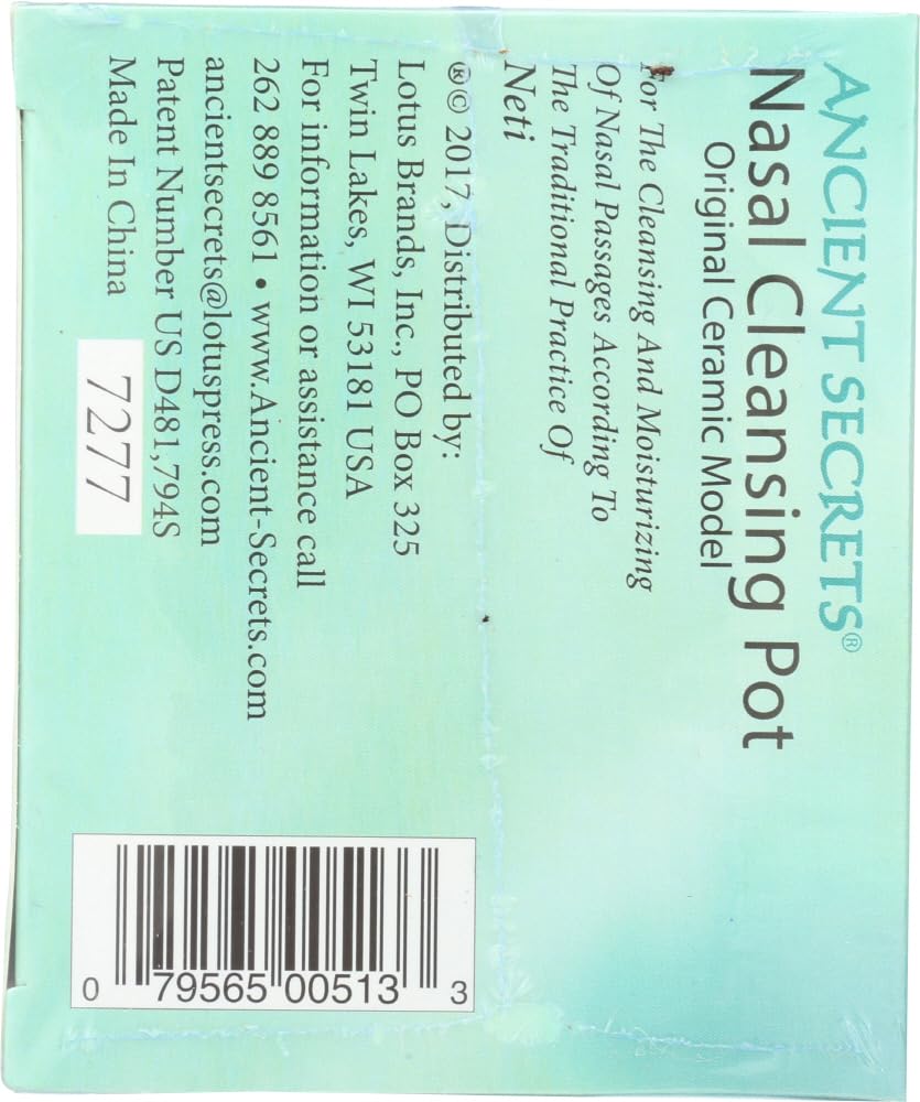 Ancient Secrets Nasal Cleansing Pot Salt - 3 per case.