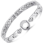 RainSo Womens Elegant Stainless Steel Magnetic Bracelets 3500 Gauss with Gift Box Adjustable