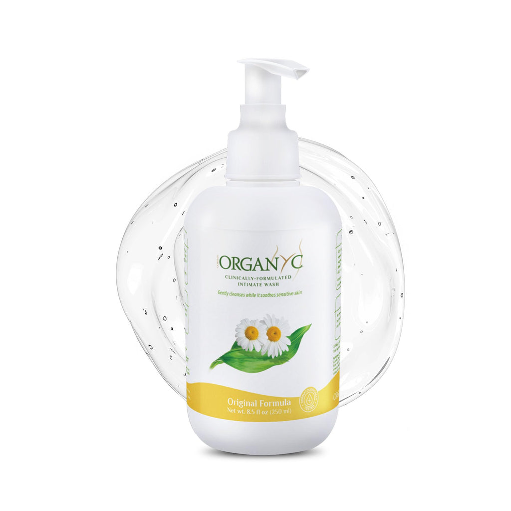 Organyc Feminine Intimate Wash for Sensitive Skin with Chamomile, Free from Chlorine, Parabens, SLS/SLES, and Synthetic Perfumes