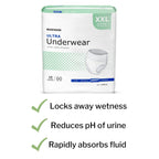 McKesson Ultra Underwear, Incontinence, Heavy Absorbency, 2XL, 12 Count