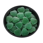 Nvzi Tumbled Polished Natural Green Aventurine Crystals Heart Stones, Crystals and Healing Stones Quartz Bulk for Wicca, Reiki,