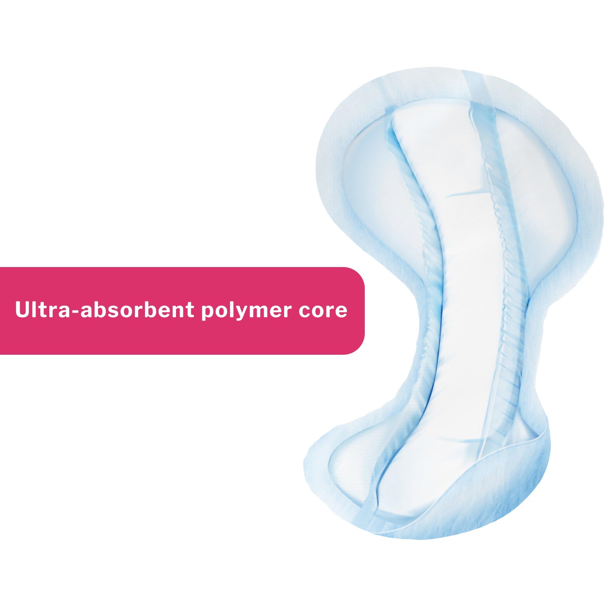 McKesson Incontinence Pads for Adult Women and Men [Pack of 80] Bladder Control and Postpartum Liners, Moderate Absorbency