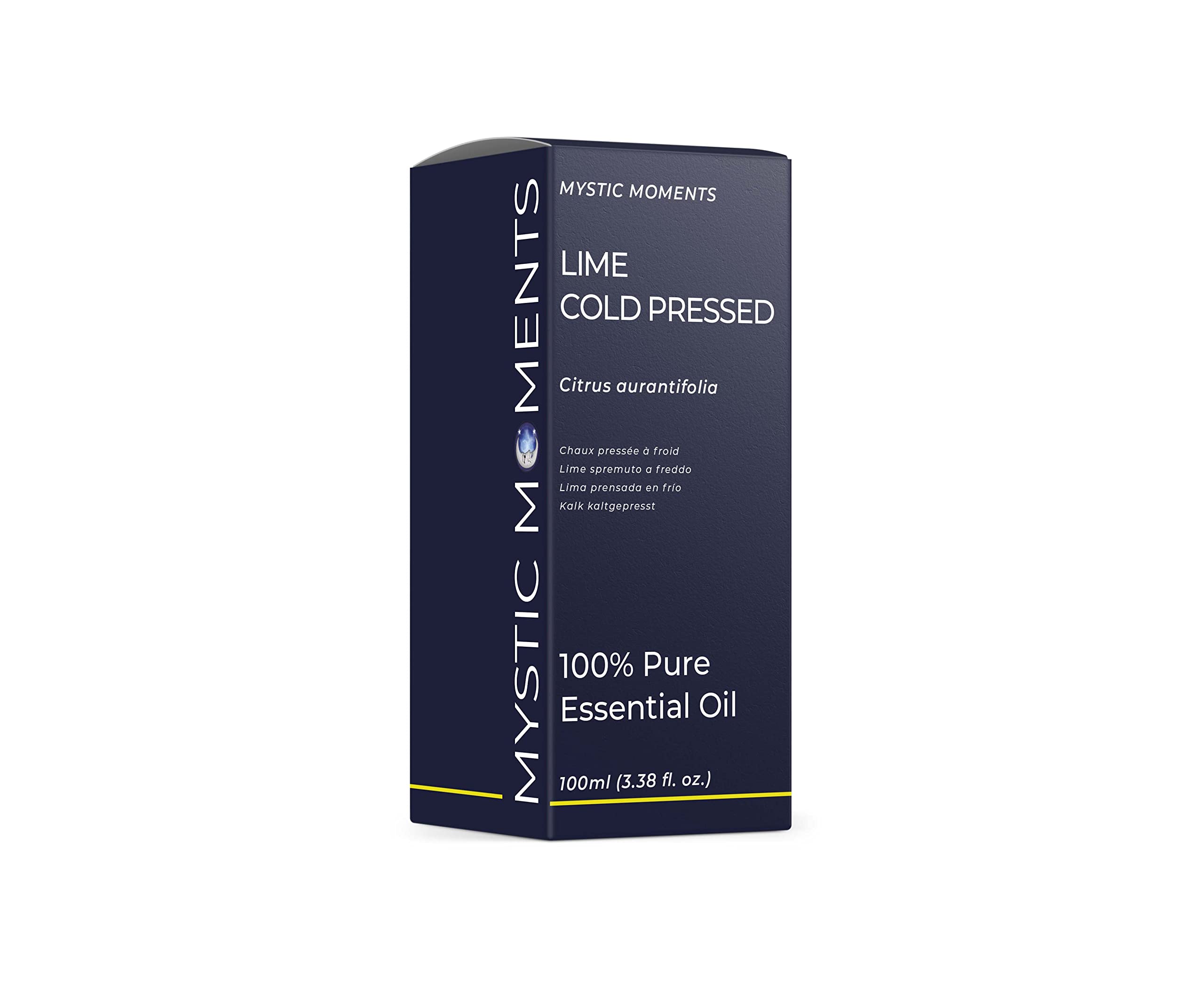Mystic Moments | Lime Cold Pressed Essential Oil 100ml - Pure & Natural Oil for Diffusers, Aromatherapy & Massage Blends Vegan G