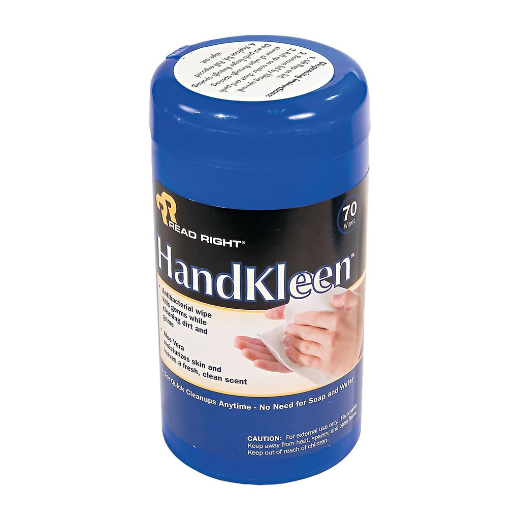 Read Right HandKleen Cloth Premoistened Wipe, 5 1/2-inch(W) x 6 1/2-inch(L), 70/Tub (RR1460)