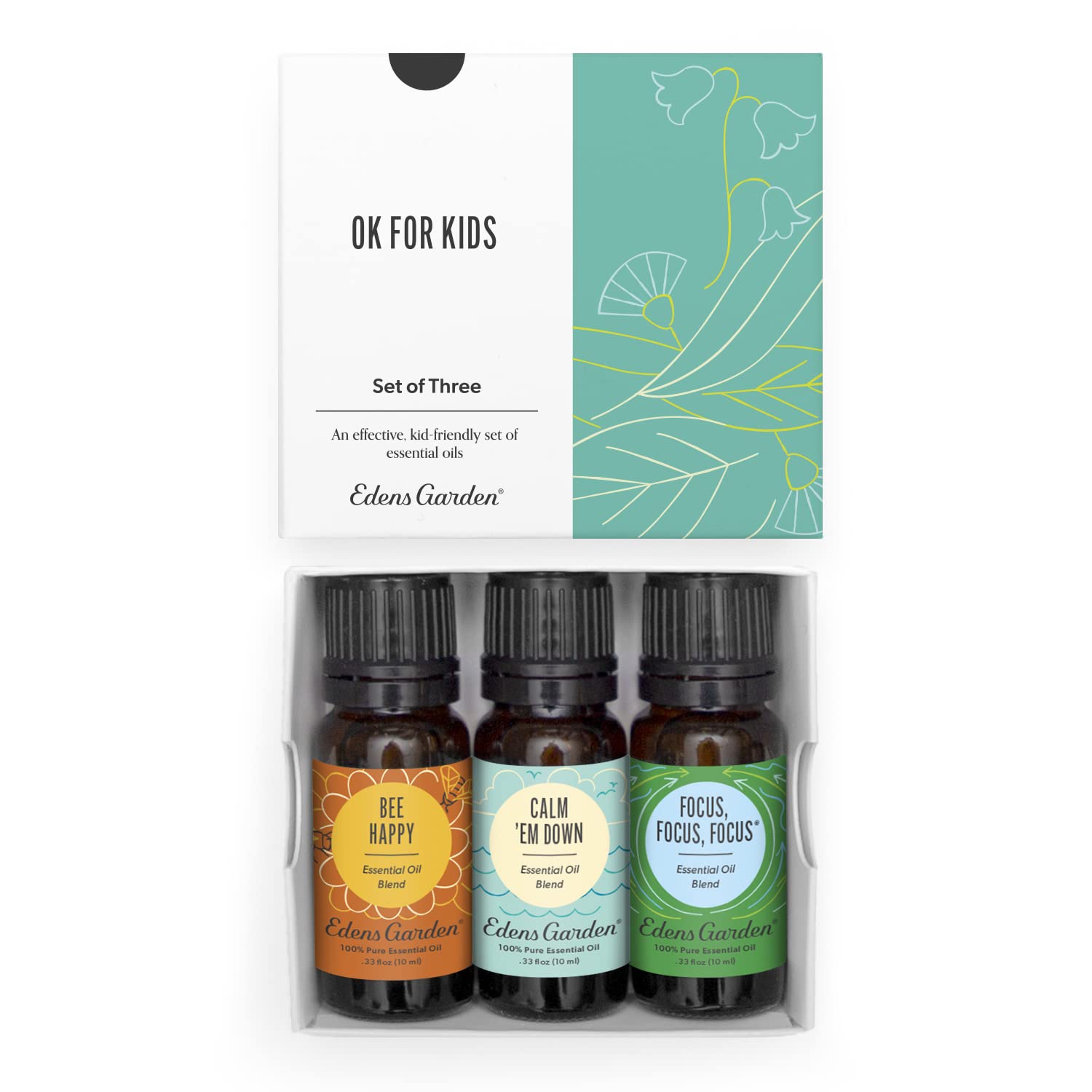 Edens Garden OK For Kids Essential Oil 3 Set - 100% Pure Therapeutic Grade, Undiluted Aromatherapy Scents For Slime Making, Diff