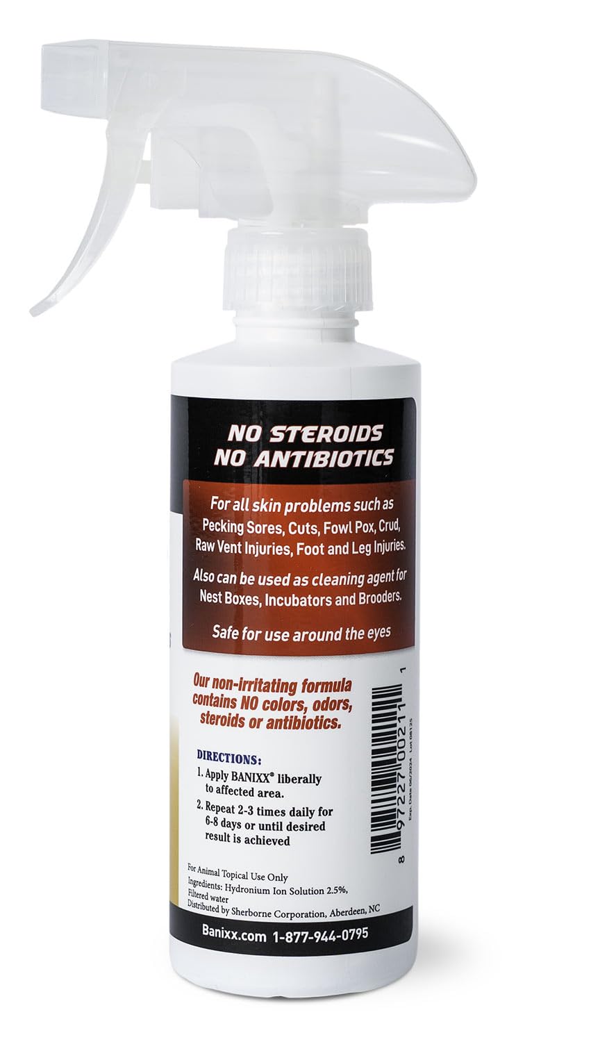 Banixx for Pecking Sores, Bumble Foot, Fowl Pox, Raw Vent Area Infection, Chicken Leg/Foot Injuries