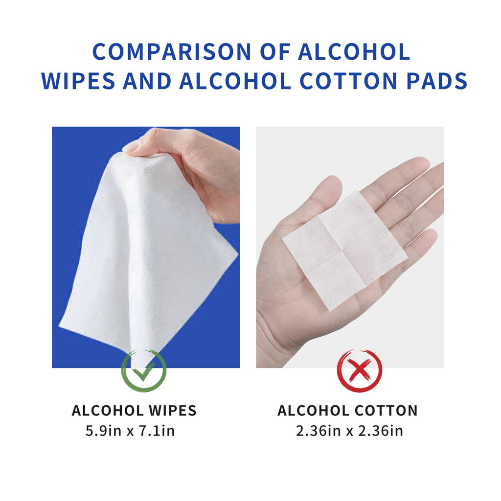 BBlove 75% Alcohol Unscented Sanitizer Wipes, Moisturizing Hand Sanitizing Wet Wipes with Aloe Vera, 200-Count Bulk Pack with Tr