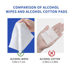 BBlove 75% Alcohol Unscented Sanitizer Wipes, Moisturizing Hand Sanitizing Wet Wipes with Aloe Vera, 200-Count Bulk Pack with Tr