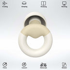 JUSTRVN Ear Plugs for Sleeping, 2 Pairs of Reusable Earplugs for Noise Reduction 25dB-30dB with 8 Ear Tips, Soft Hearing Protect