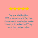 MyVitro Rainbow Pineapple Bandages | Perfect for IVF Shots | 40 Count