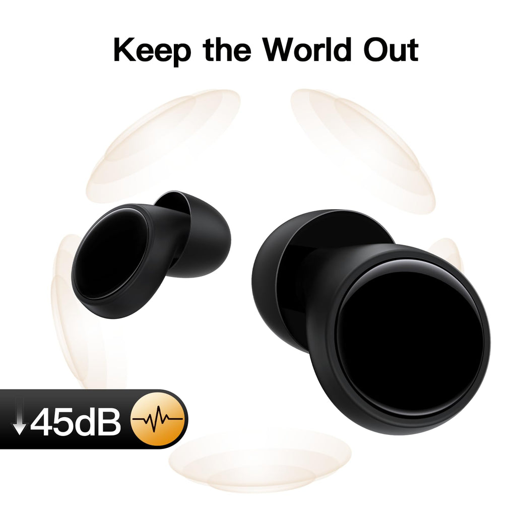 Ear Plugs for Sleeping 45dB Reusable Noise Cancelling Ear Plugs for Snoring, Concerts, Travel, Focus, Noise Reduction Earplugs w