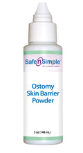 Safe n Simple Stoma Skin Barrier Powder - 5 oz - Medicated Protective Skin Barrier - Ostomy Protection Supplies - Stoma Adhesiv