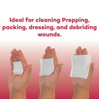 Dealmed Sterile Gauze Pads - 100 Count (Case of 12), 4 x 4 Gauze Pads, Disposable and Individually Wrapped Medical Gauze Pads, W