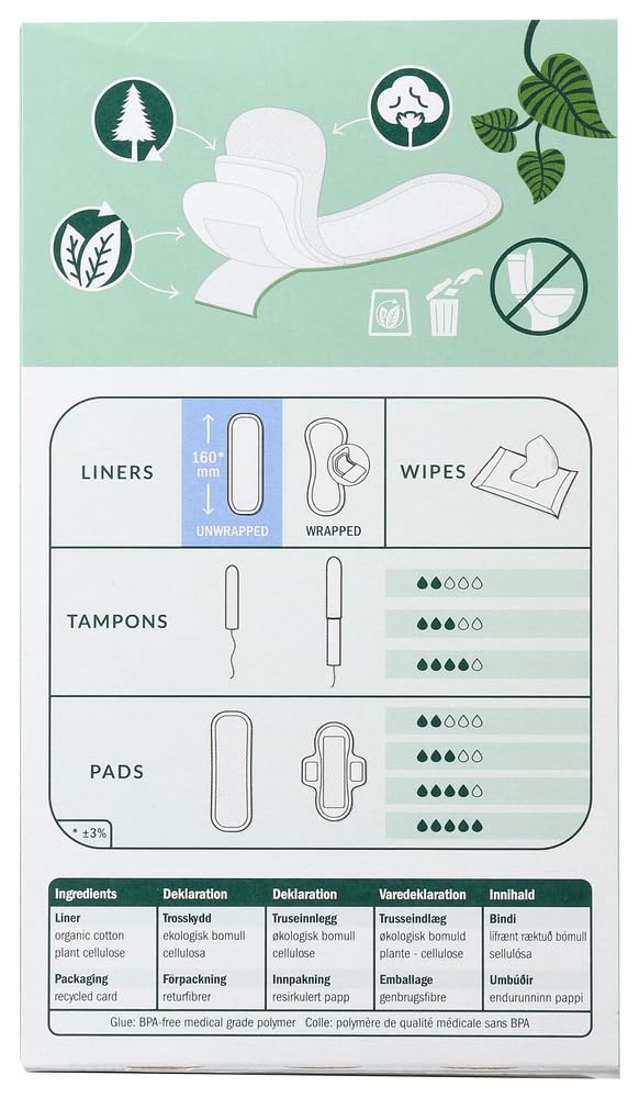 NATRACARE PANTY LINER,MINI, 30 CT, EA-1