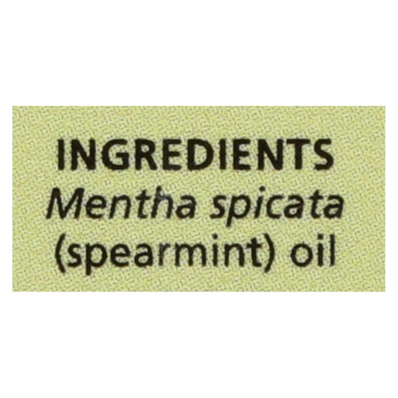 Aura Cacia Spearmint Essential Oil | GC/MS Tested for Purity | 15ml (0.5 fl. oz.)