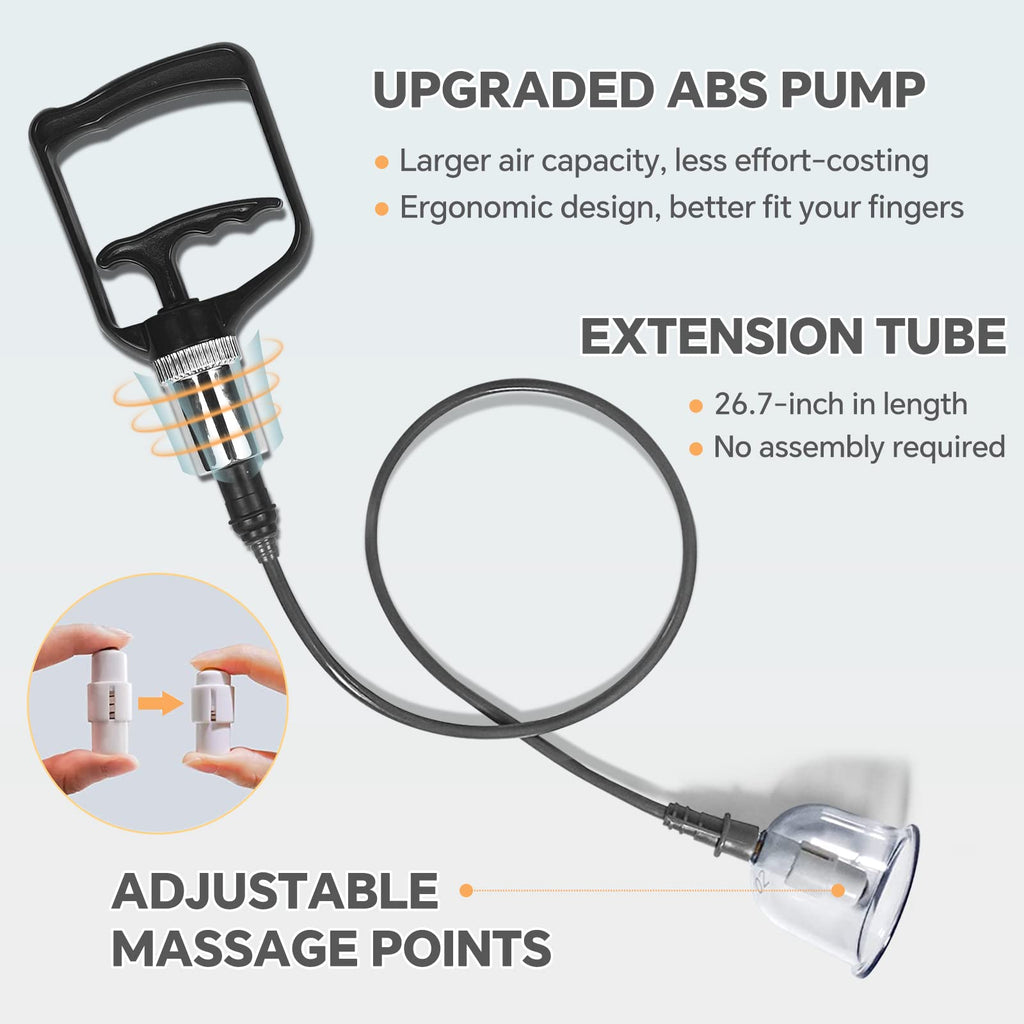 AIKOTOO Cupping Set Massage Therapy Cups Cupping Kit for Body Cellulite 24 Suction Cups