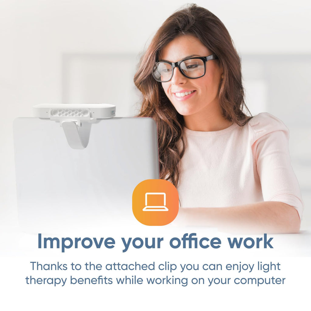 Luminette Drive - First 2-in-1 Light Therapy Lamp - Enjoy The Benefits of Light Therapy in Your Car or at Your Computer