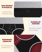 Leakproof Incontinence Underwear for Women, Washable Reusable Cotton Briefs with Heavy Absorbency 50-200ml, Bladder Control Pant