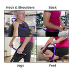 Q-Flex Massage Tool - Self-Massage Stick - Trigger Point Therapy, Muscle Care, Relaxation - Easy-to-Use Massager for Home & Trav