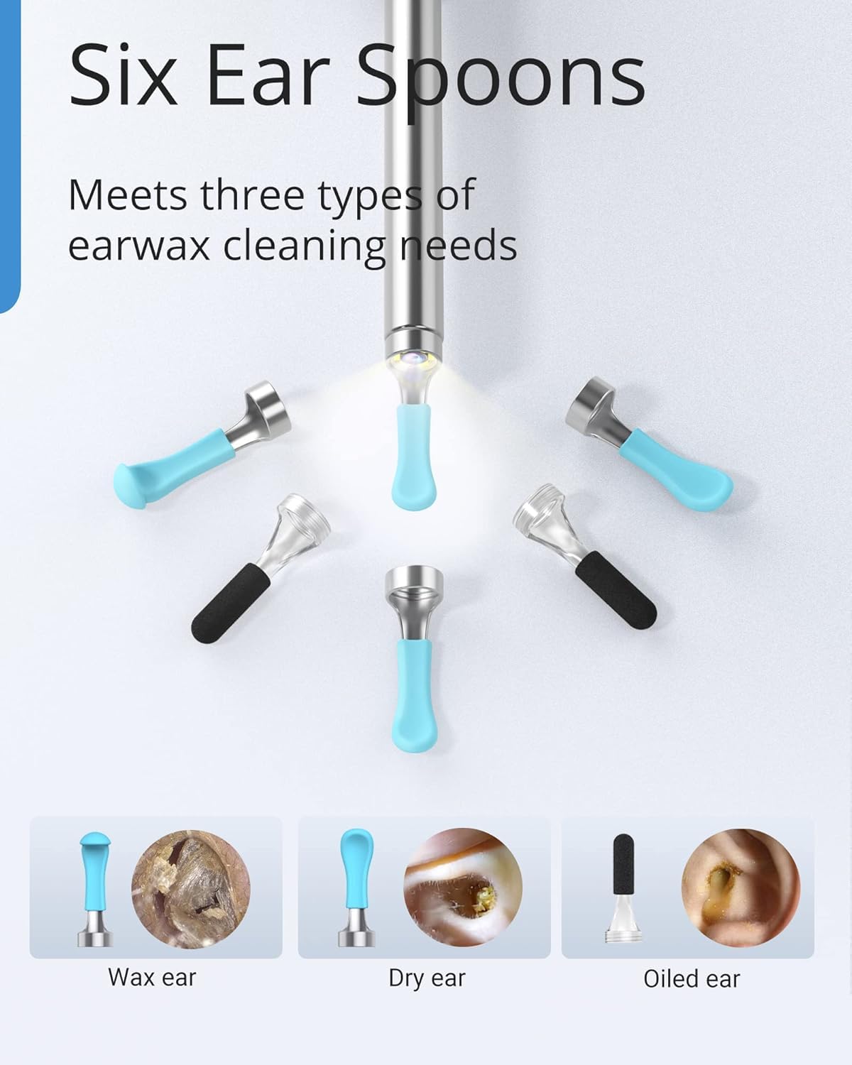 BEBIRD Ear Wax Removal Tool with HD Camera - R1 Upgraded Smart Visual Ear Cleaner with Otoscope, Ear Viewer with 6 LED Light & M