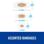 Nexcare 432-50 Waterproof Bandage, Assorted Size, Clear