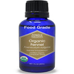 Organic, Fennel Essential Oil, Food Grade - 100% Pure, Fennel Oil, by Zongle Therapeutics, 1 OZ