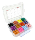 12 Compartment Large Pill Case with Airtight Seal - Silicone Gasket Waterproof Med Box with Medication Map (12 Compartment, 1 Pa