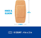 Nexcare Soft n Flex Adhesive Bandages - Ultra-Flexible 4-Way Stretch, Breathable Design with Secure Seal, 8 Count
