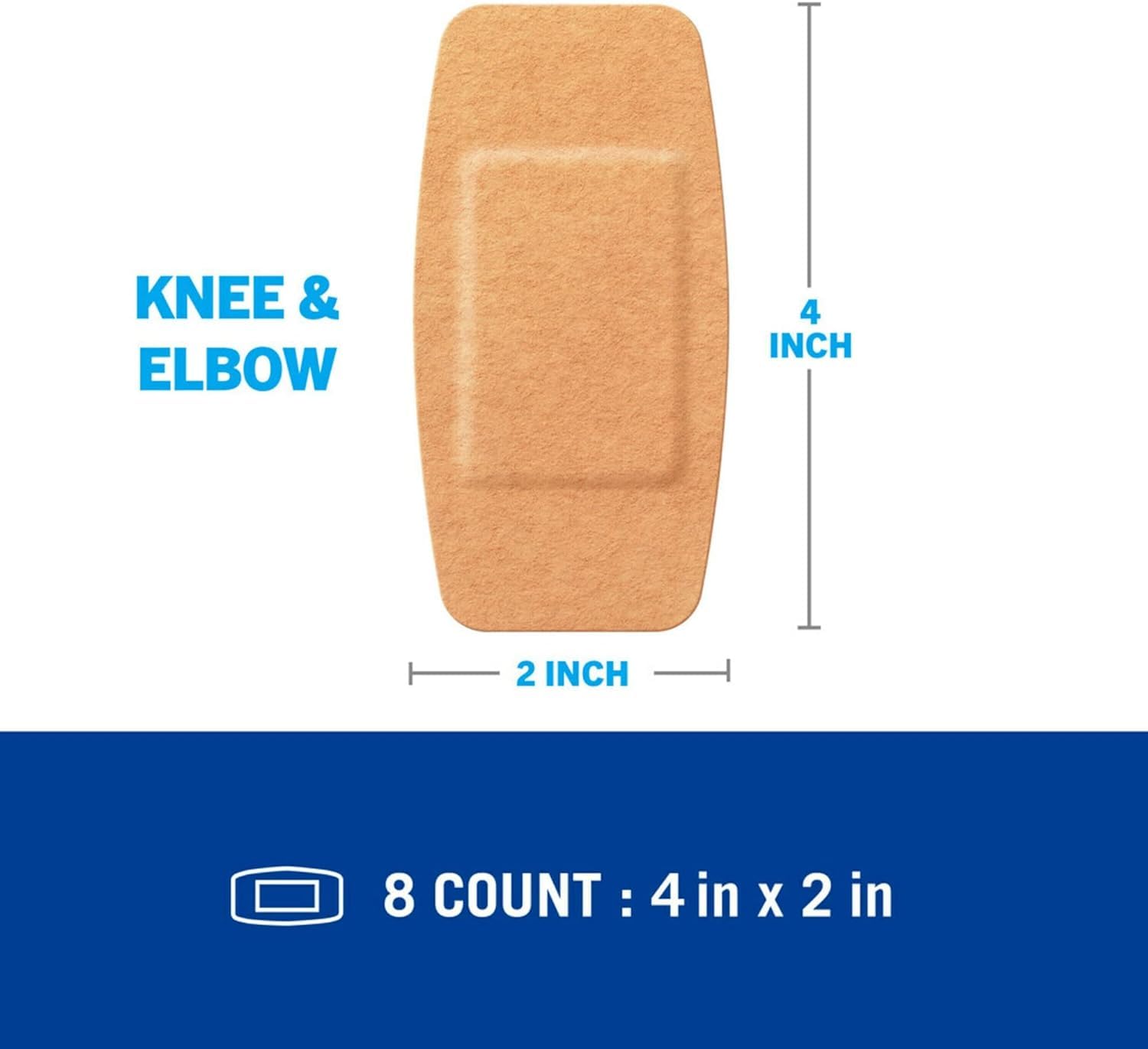 Nexcare Soft n Flex Adhesive Bandages - Ultra-Flexible 4-Way Stretch, Breathable Design with Secure Seal, 8 Count