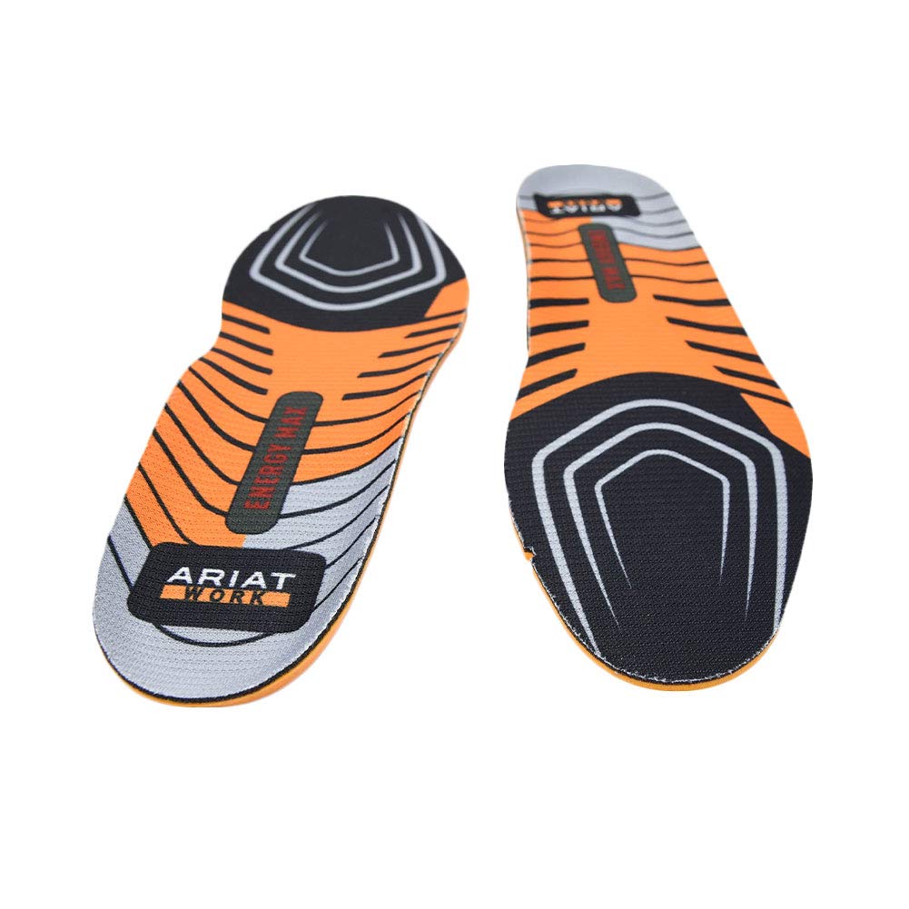 ARIAT Mens Energy Max Work Insole Round Toe, Orange, 15