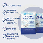 Individual CPAP Wipes  - Unscented (40 Count)