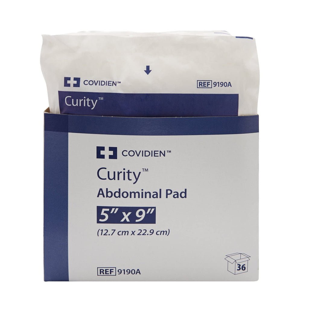 Covidien 9190A Curity Abdominal Pads, Sterile, 5 x 9 (Pack of 36)