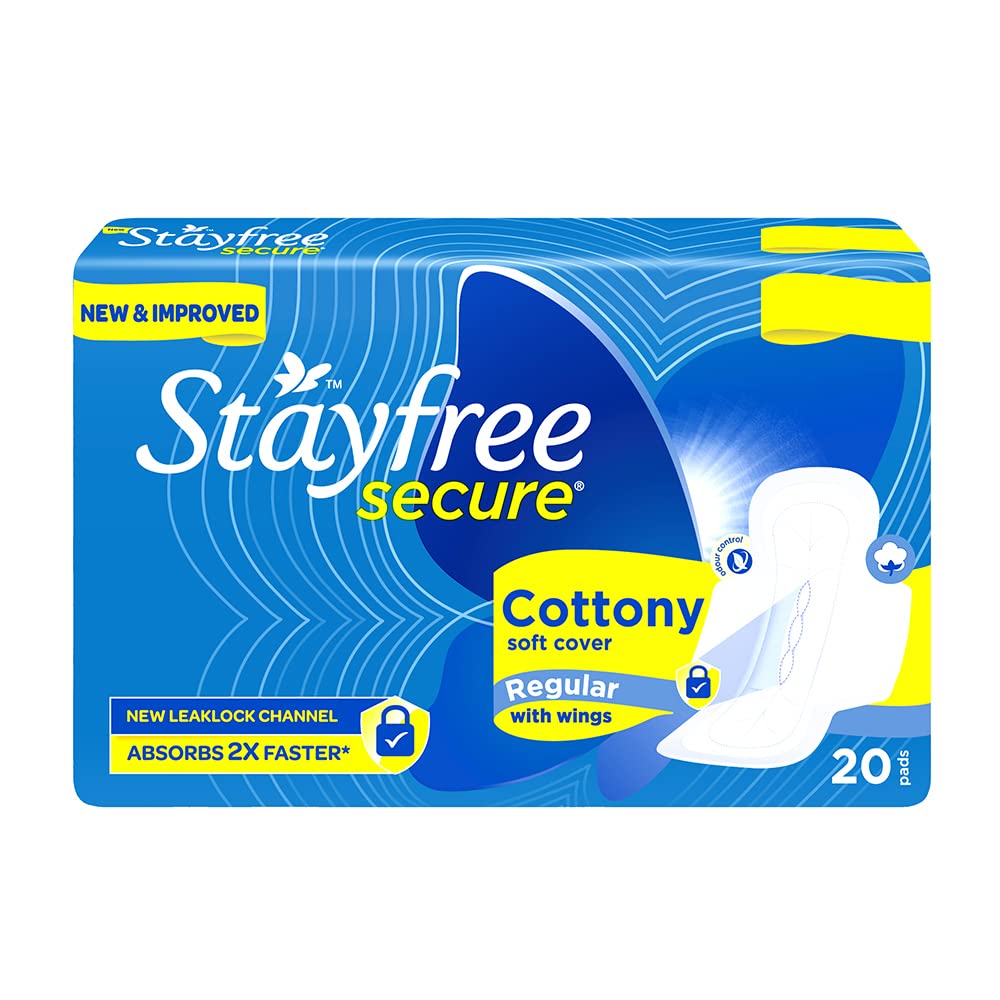 Stayfree Secure Cottony Wings (20 Count)