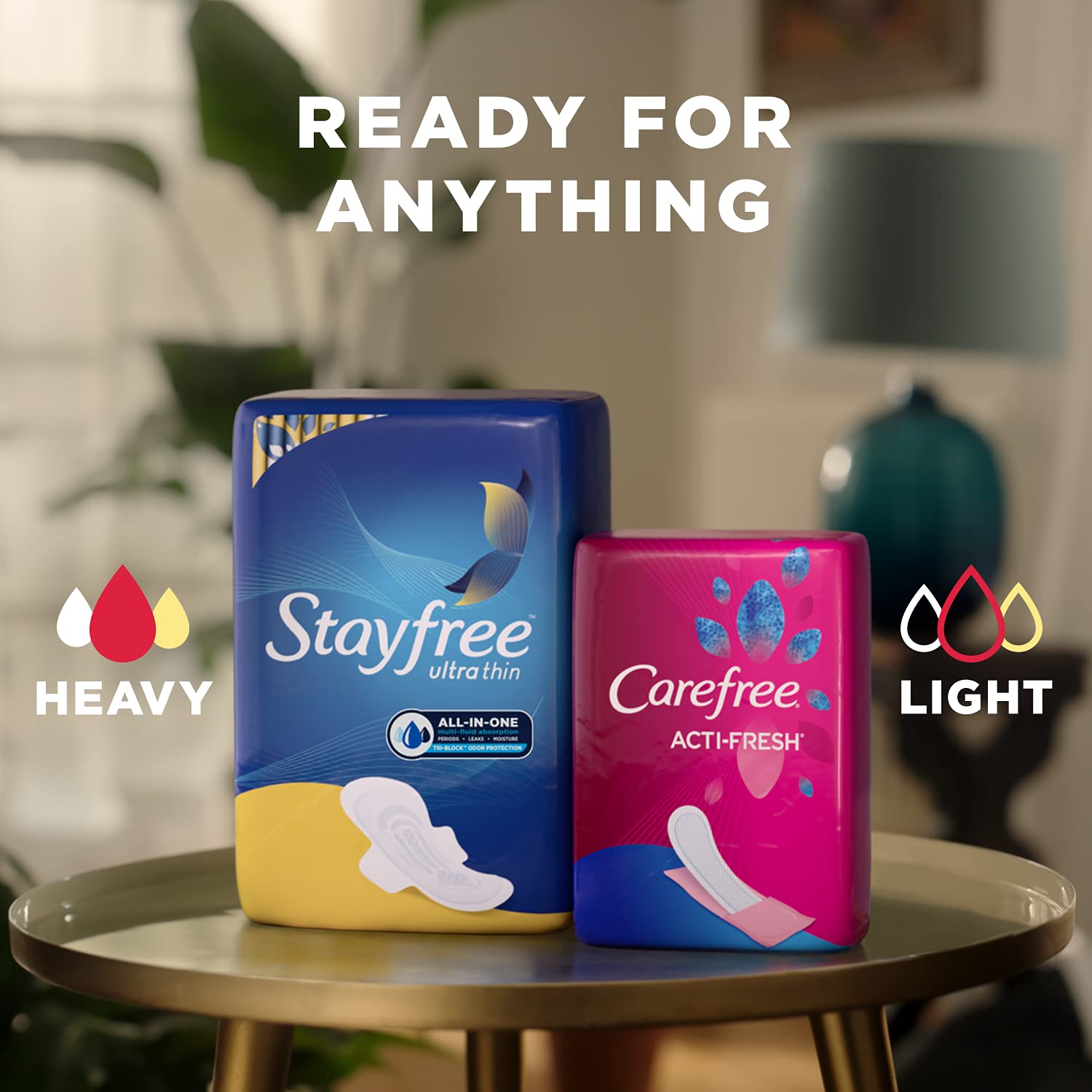 Stayfree Ultra Thin Overnight Pads with Wings, For Women, Reliable Protection and Absorbency of Feminine Moisture, Leaks and Per