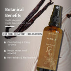 Vanilla Room, Linen & Pillow Spray by Aromafume | 100ml/3.38 fl oz | with Pure Vanilla Essential Oil | Aromatherapy Spray | Mist