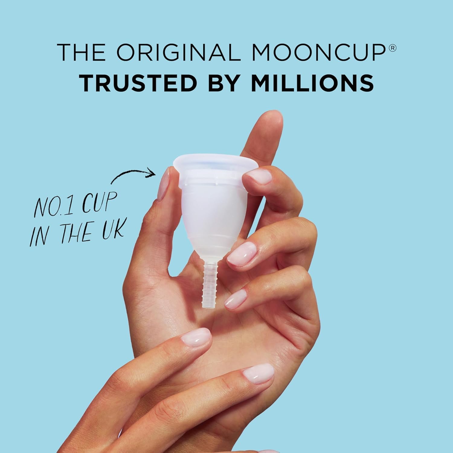 Mooncup The Original Silicone Menstrual Cup, Reusable, Ultra Soft & Easy Insert, Great for Heavy Flows, Size A, Age 30+ or Post