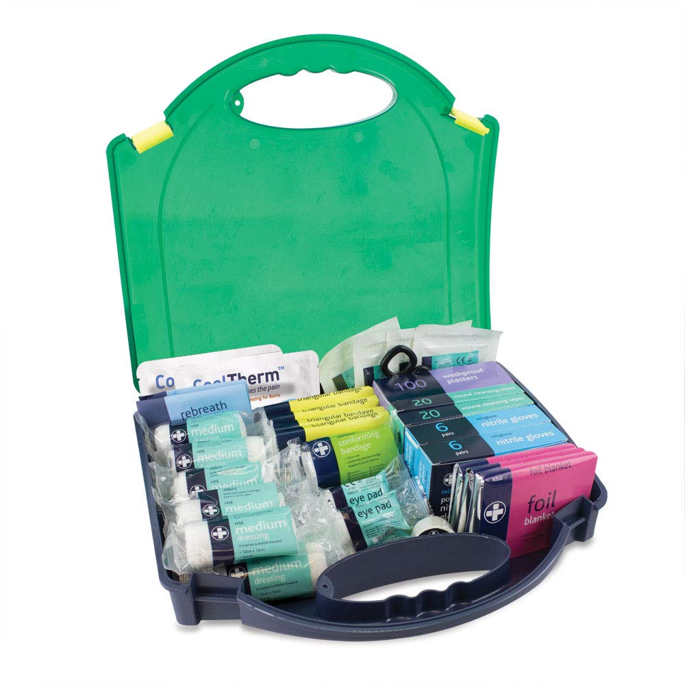 Reliance Medical Large Workplace First Aid Kit (for Ref 348) with Medical Essencials Like Bandages, Dressings, Plasters, Cleanin