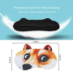 Tphon Sleep Mask for Adult Kids Boys Girls Funny Blindfolds Soft Cute Animal Sleeping Masks with Adjustable Strap for Travel Nap