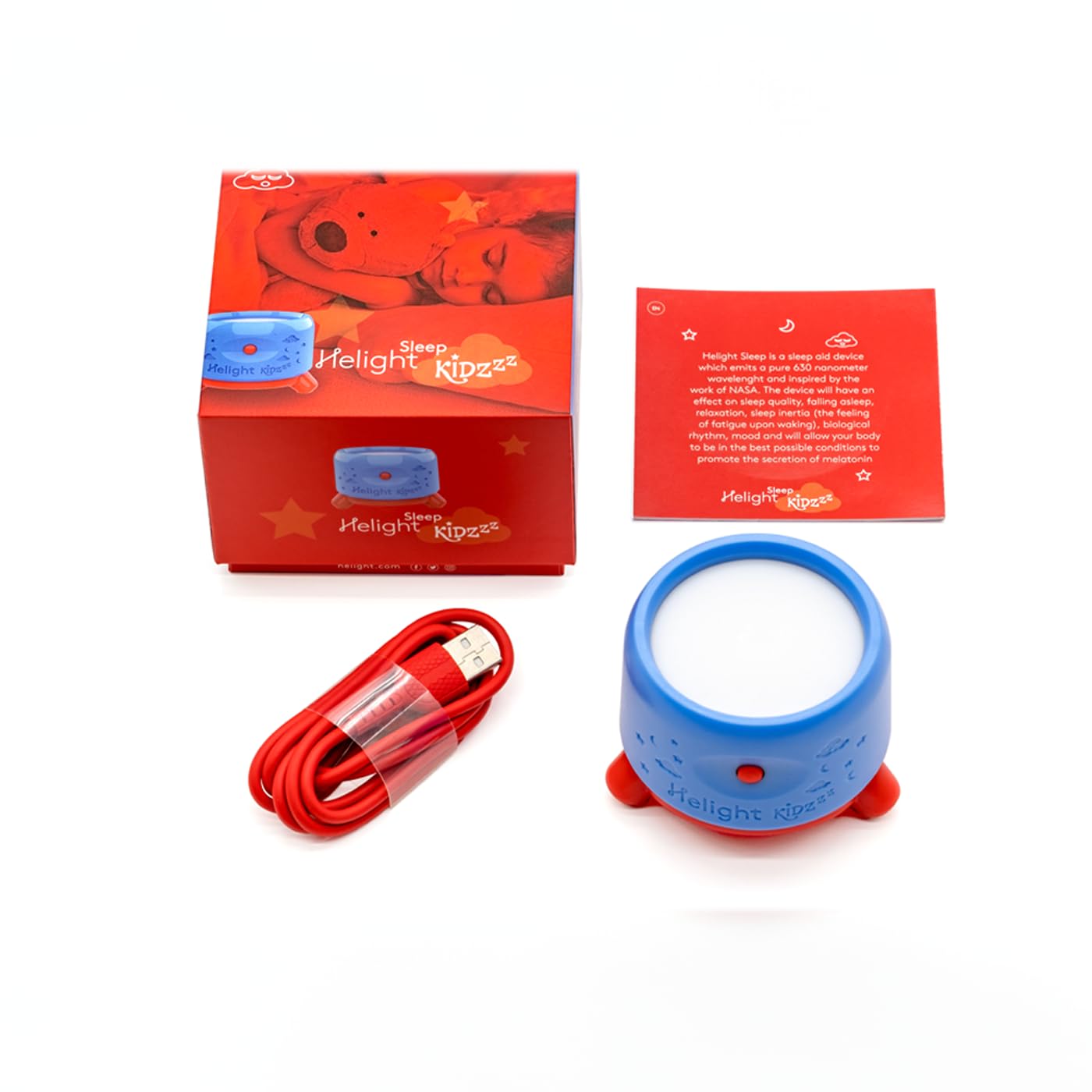Helight Red Light Therapy Sleep Device for Kids - 630nm Pure Red Light Lamp Sleep Aid to Support Deep Relaxation - Rest Lamp Bac