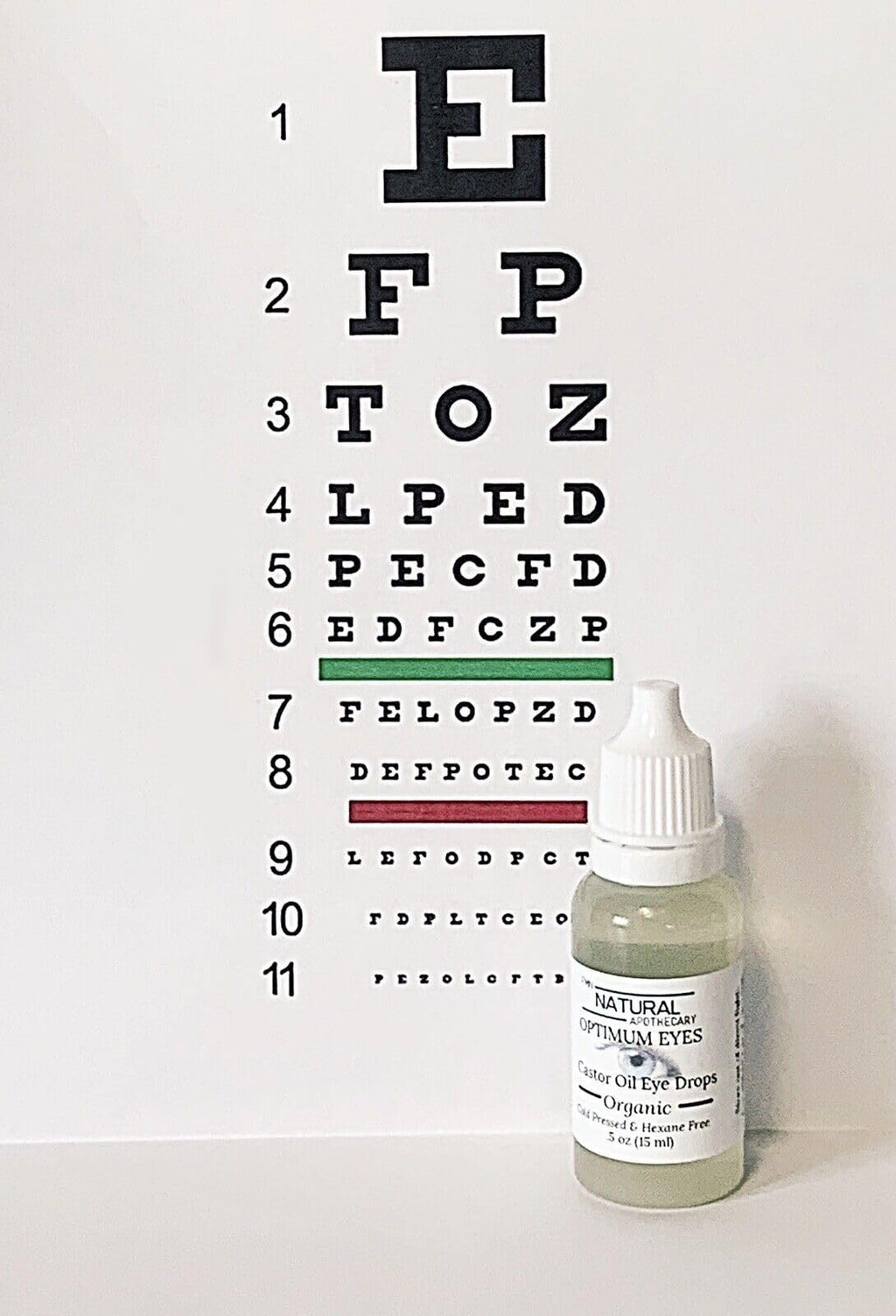 Organic Castor Oil Eye Drops FMN Natural Apothecary 100% Pure Cold Pressed Hexane Free Soothes Dry Irritated Eyes Provides Deep