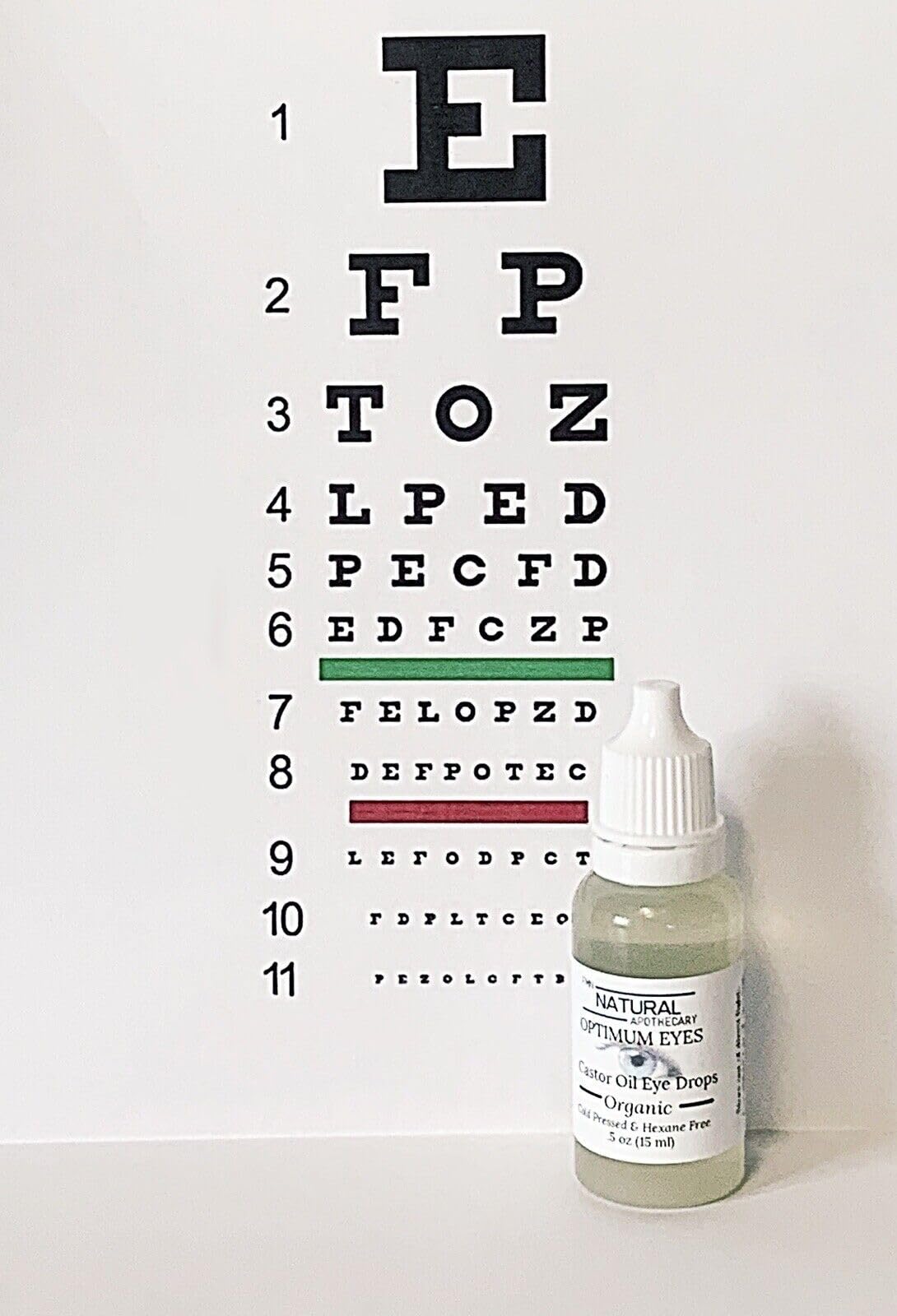 Organic Castor Oil Eye Drops FMN Natural Apothecary 100% Pure Cold Pressed Hexane Free Soothes Dry Irritated Eyes Provides Deep