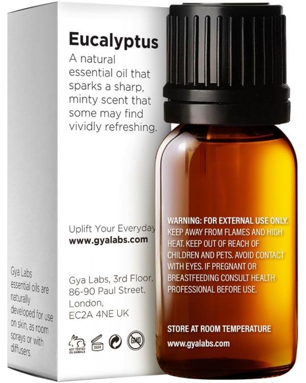 Gya Labs Eucalyptus Essential Oil for Diffuser - Eucalyptus Oil for Skin - Eucalyptus Essential Oil for Aromatherapy Humidifier