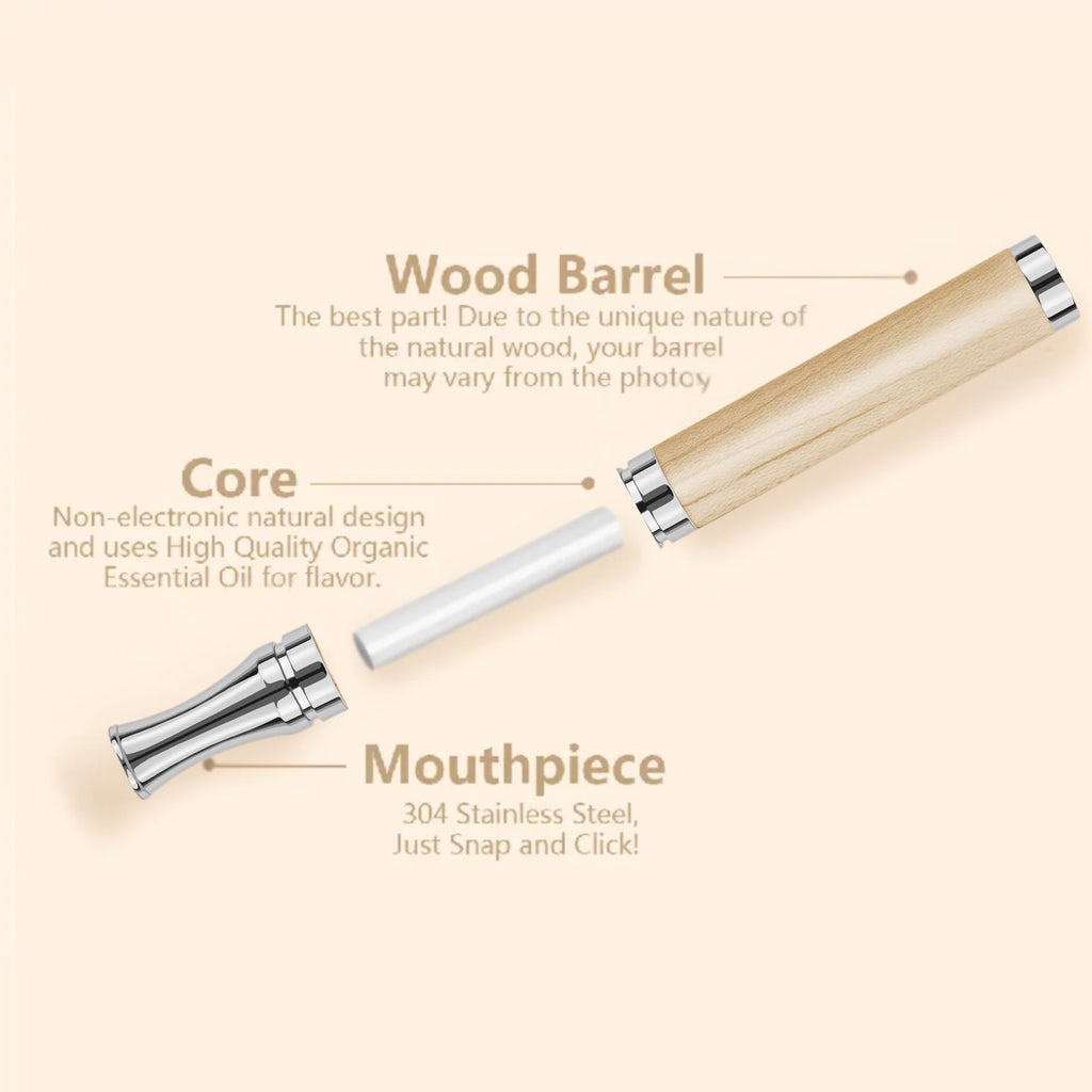 Healfs Quit Smoking Inhaler | Organic Plant Essential Oil Extract | Tobacco-Free | Nicotine-Free | Smokeless Air Inhaler