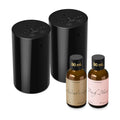Airversa Waterless Essential Oil Diffuser Starter Kit with 2 x 30mL Fragrance Oil, Battery Operated Mini Scent Air Machine Porta