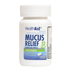 HealthA2Z Mucus Relief | Guaifenesin 600 mg | 12 Hour | No Benzene | Expectorant | Relieves Chest Congestion | Thins and Loosens