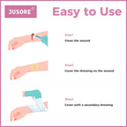 JUSORE Xeroform Petrolatum Dressing Gauze 5x9 - 25 Individual Pack, Non Stick Gauze Pads, Soft Mesh Xeroform Would Dressing for
