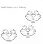 Unsvorns Nasal Pillow Replacement Kit, Nose Pillows Frame System Assembly, Small, Medium, and Large Nose Adapter Nasal Pillows