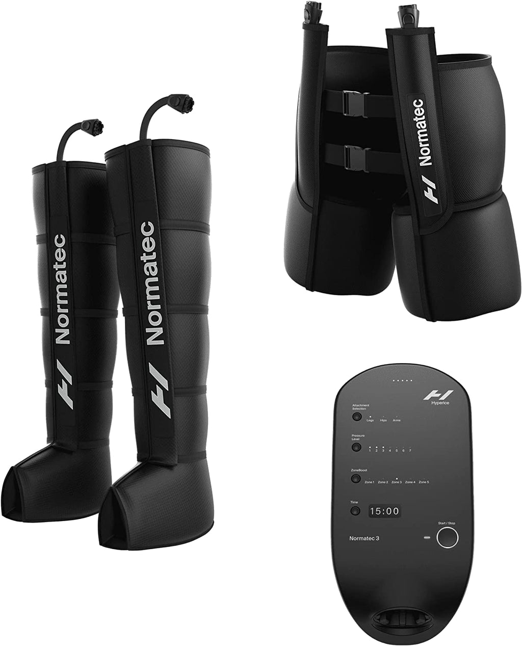 Hyperice Normatec 3 - Recovery System with Patented Dynamic Compression Massage Technology (Normatec 3 Lower Body (Standard Size
