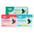 Blissnatural Sanitary Pads Super Combo Packs Of 18 | L, Xl & Xxl (6 Each) | Medium To Heavy Flow | Extemely Soft, Rash Free, Lea
