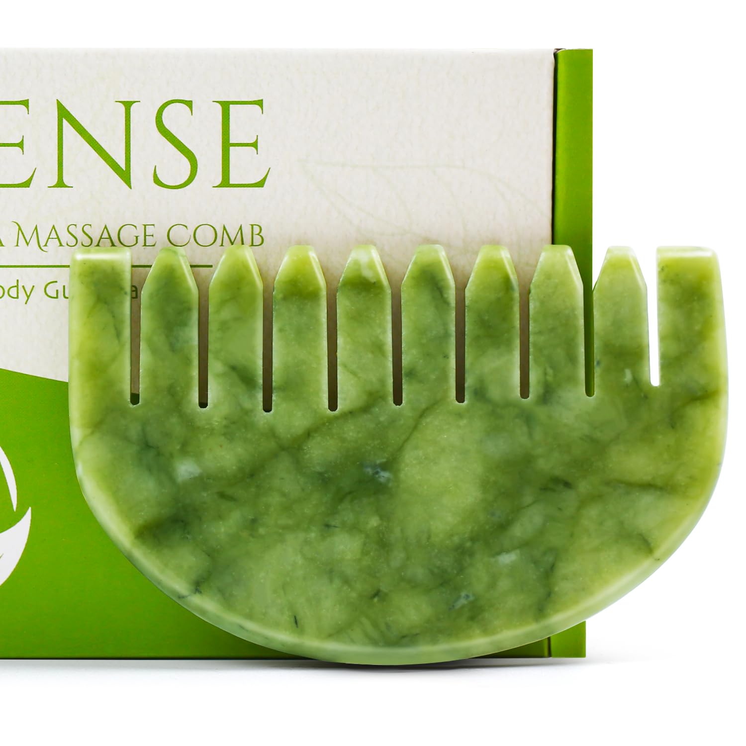Gua Sha Comb, Natural Guasha Stone Jade, Head Scalp Caring Massage Comb, Body Gua Sha Scraping Massage Tool, Gua Sha Therapy Hai